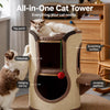 Sisal Barrel Cat Tree with Scratching Board