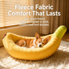 Banana-Shaped Pet Bed for Cats and Small Dogs