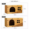 Corrugated Cardboard Cat Scratcher House with Hideaway