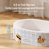 Deep Oval Cardboard Cat Scratcher Bed