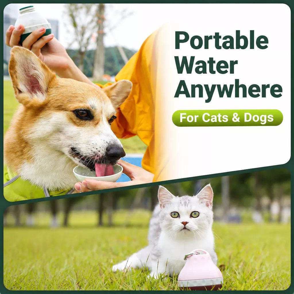 Portable Pet Water Bottle with Drinking Cup