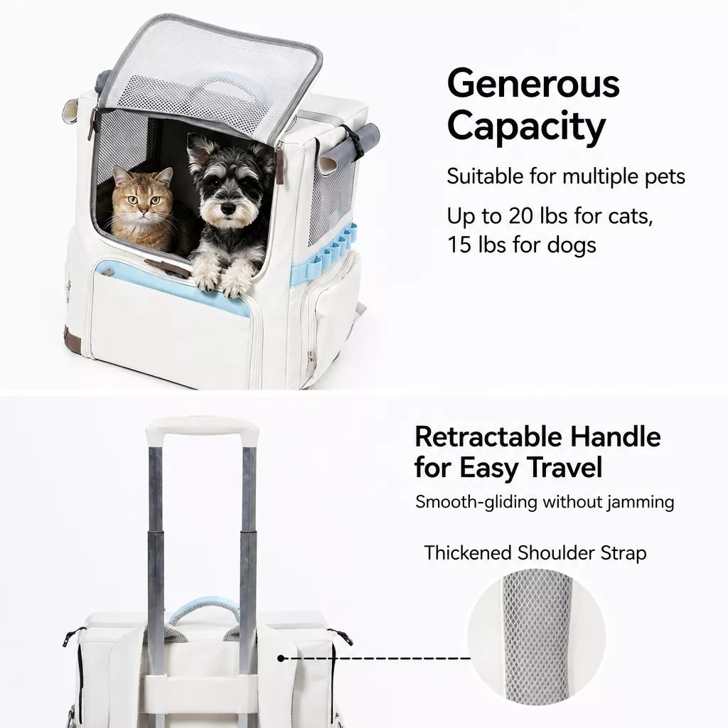 Concealed-Design Pet Carrier Backpack