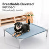 Elevated Steel-Frame Pet Bed with Breathable Fabric