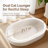 Oval Corrugated Cardboard Cat Scratcher Bed