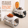 Portable Plastic Pet Carrier for Small Dogs and Cats