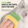 Shell-Shaped Deshedding Comb for Cats and Dogs