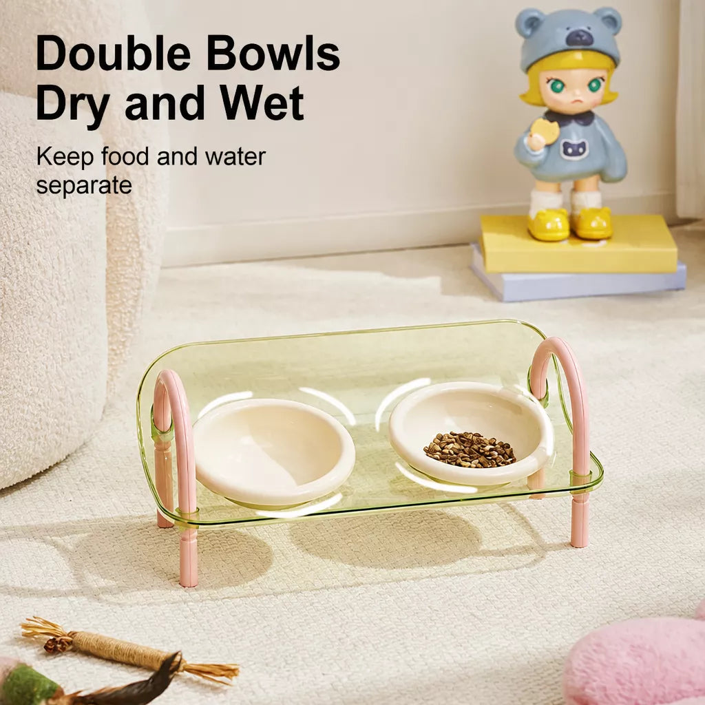 Pet Slow Feeder Bowl with Wide Opening