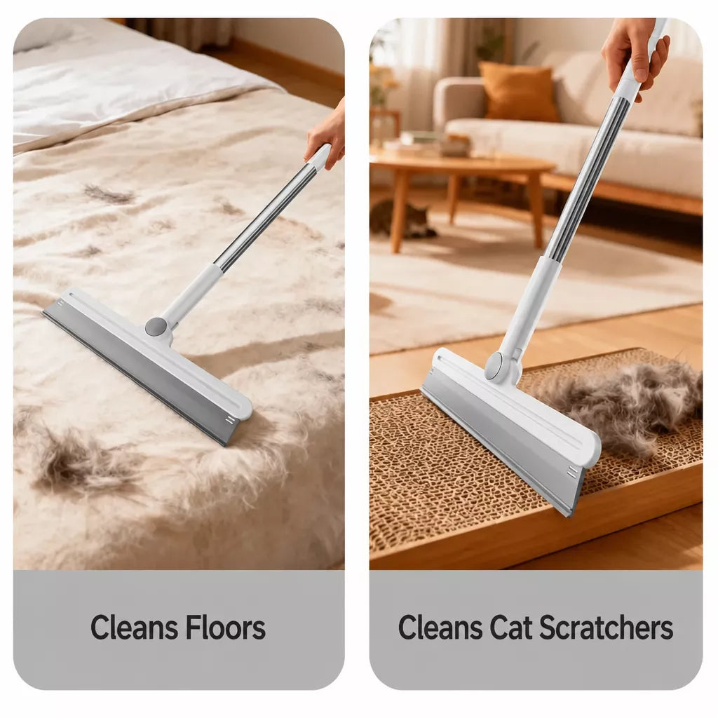 Pet Hair Remover Squeegee Broom