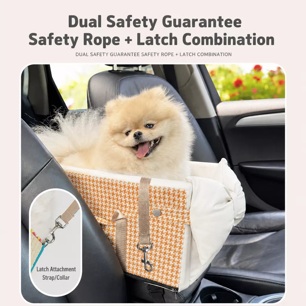Center Console Pet Car Bed for Small Dogs and Cats