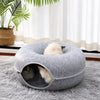Enclosed Donut Tunnel Cat Bed