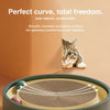 Round Cardboard Cat Scratcher & Lounge with Play Balls