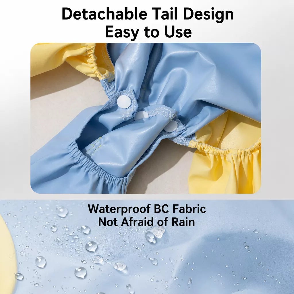 Four-Leg Waterproof Raincoat for Medium & Large Dogs