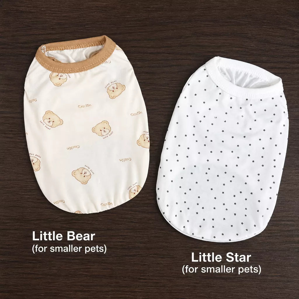 Lightweight Star Print Pet Vest for Small Dogs and Cats