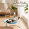 Round Cat Bed with Hammock-Style Resting Area