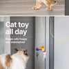 Hanging Feather Cat Teaser Toy with Elastic Wand