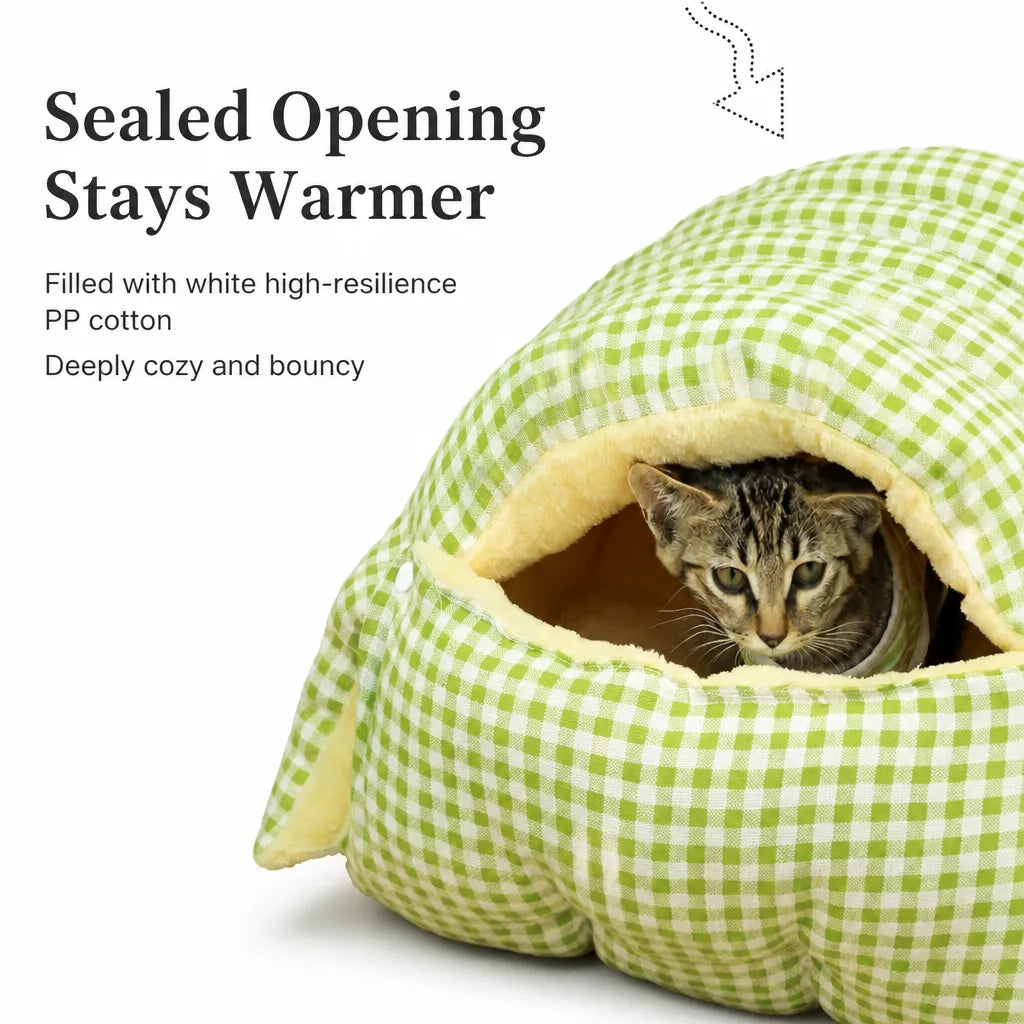 Semi-Enclosed Cat & Small Dog Bed
