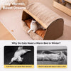 Enclosed Cat & Dog Bed with Removable, Washable Design