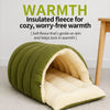 Semi-Enclosed Cat & Dog Bed with Removable Cover