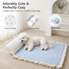 Cotton-Linen Pet Bed Mat with Bunny-Ear Pillow for Cats & Dogs