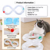 Interactive Rolling Ball Track Toy for Cats – Indoor Play