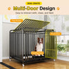 Heavy-Duty Iron Dog Crate with Bottom Tray
