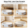 Deep Oval Cardboard Cat Scratcher Bed