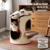 Sisal Barrel Cat Tree with Scratching Board