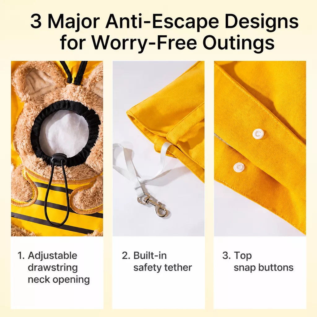 Canvas Pet Carrier Backpack for Cats and Small Dogs