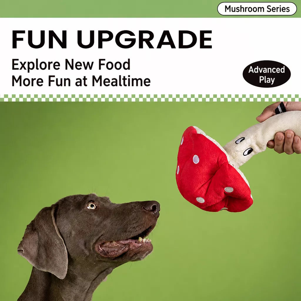 Mushroom Snuffle Mat & Treat-Hiding Toy for Dogs