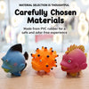 Rubber Bath Toy Set with Ocean Animal Figures