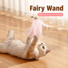 5-Piece Feather Cat Toy Set with Bells