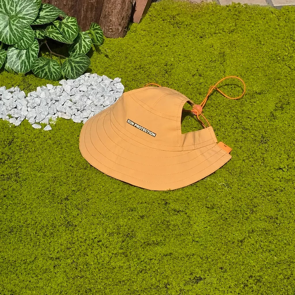 Adjustable Fisherman-Style Sun Hat for Dogs