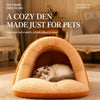 Enclosed Pet Bed for Cats and Small Dogs | Covered Nest