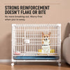 Reinforced Stackable Indoor Dog Crate with Potty Tray