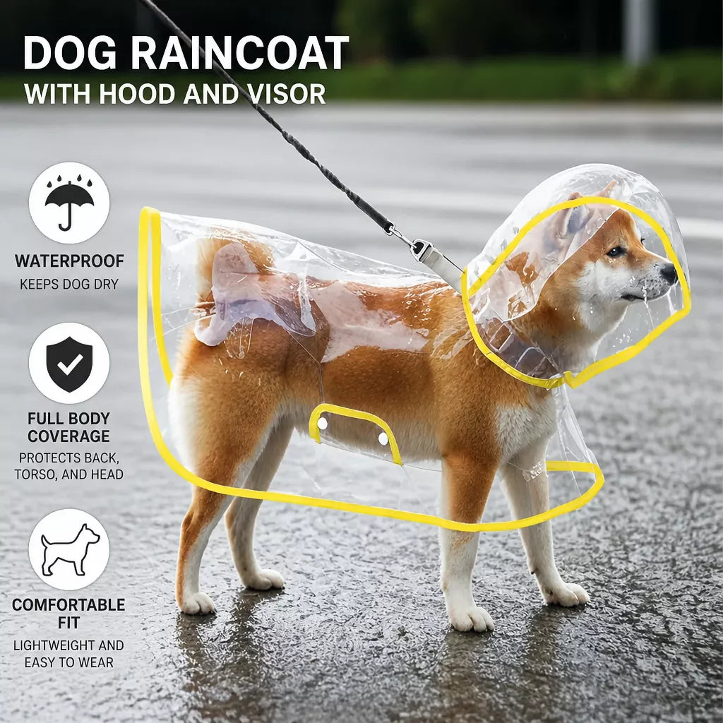 EVA Rain Poncho for Dogs