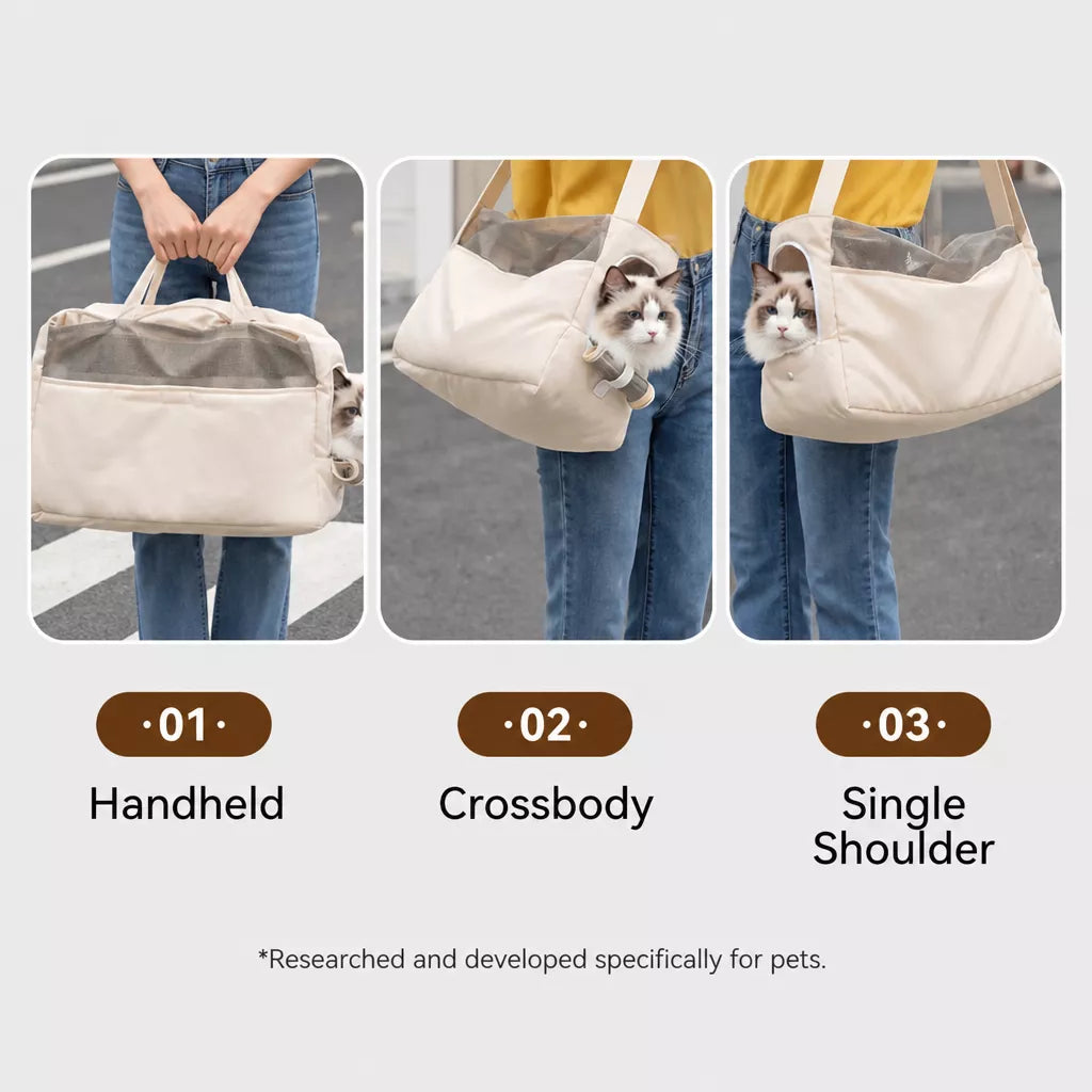 Pet Carrier Backpack & Shoulder Bag for Small Dogs and Cats