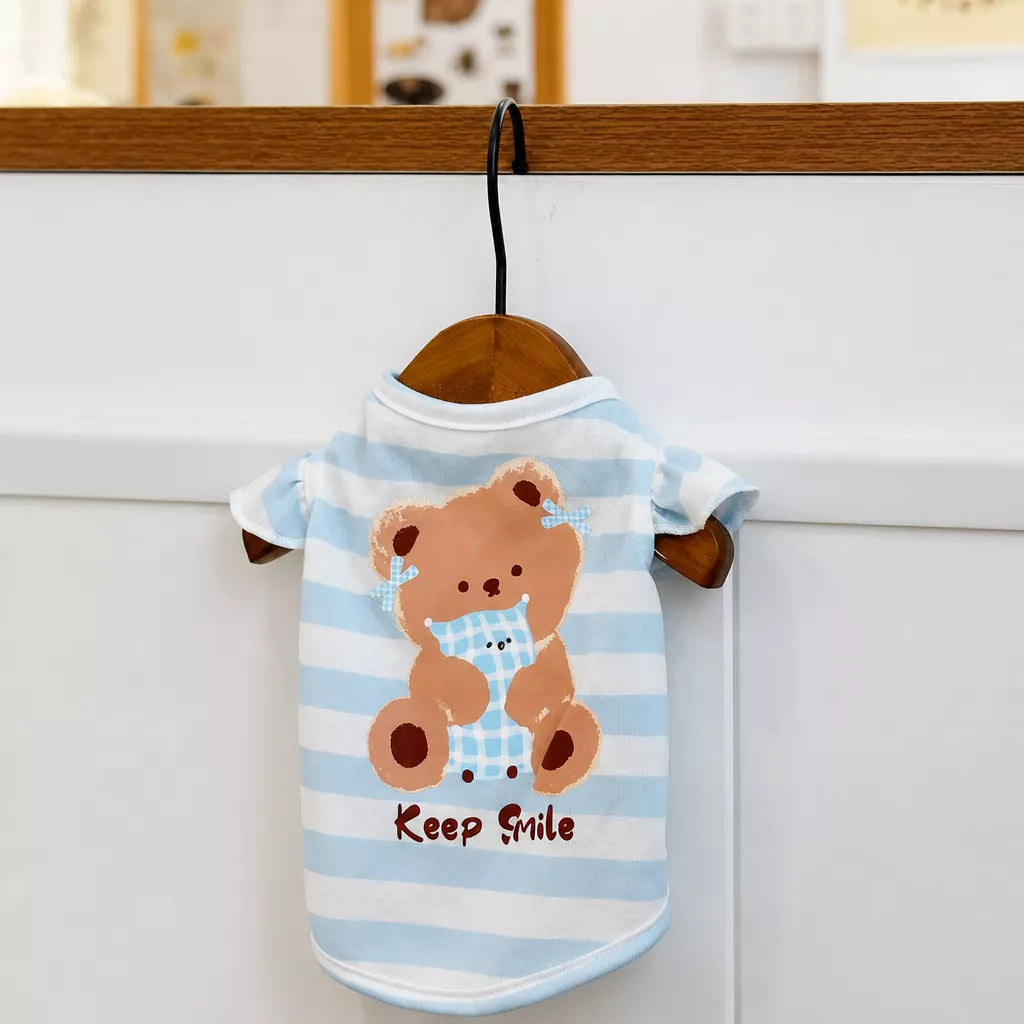Striped Pet Shirt for Dogs and Cats