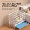 Reinforced Stackable Indoor Dog Crate with Potty Tray
