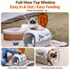 Portable Plastic Pet Carrier for Small Dogs and Cats