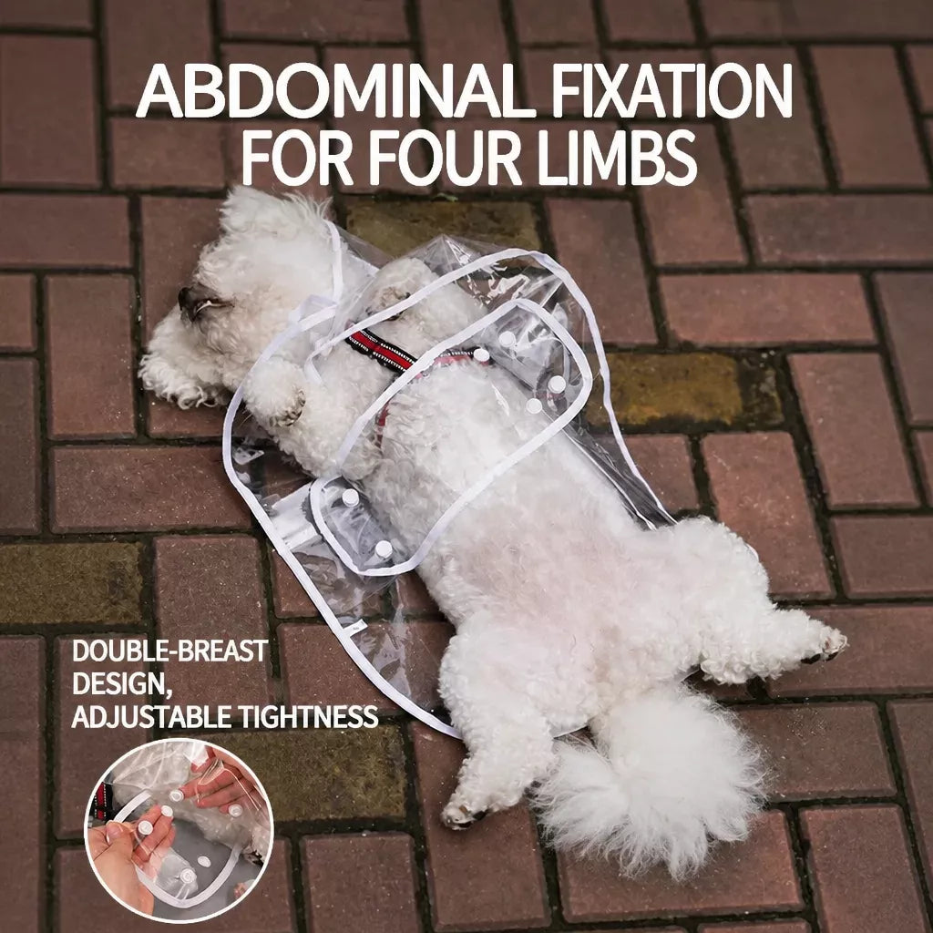 Waterproof Four-Leg Dog Raincoat