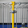 Galvanized Steel-Bar Dog Crate for Indoor or Outdoor Use