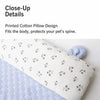 Cotton-Linen Pet Bed Mat with Bunny-Ear Pillow for Cats & Dogs