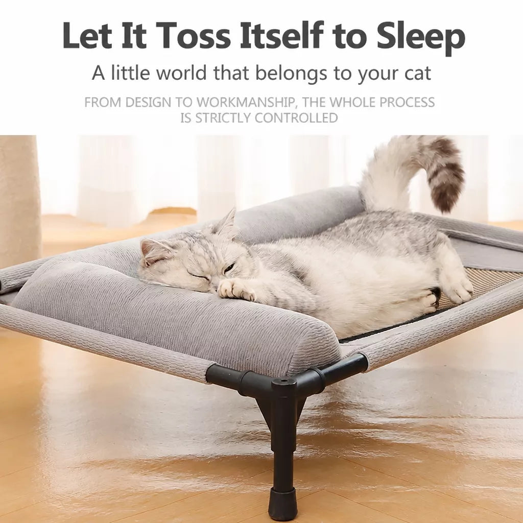 Elevated Pet Cot with Removable, Washable Cover