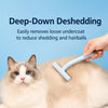 Long- and Short-Tooth Pet Rake Comb for Dogs and Cats