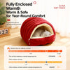 Semi-Enclosed EPE Foam Pet Bed for Cats and Dogs