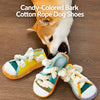 Oxford Cloth Squeaky Slipper Toy for Dogs