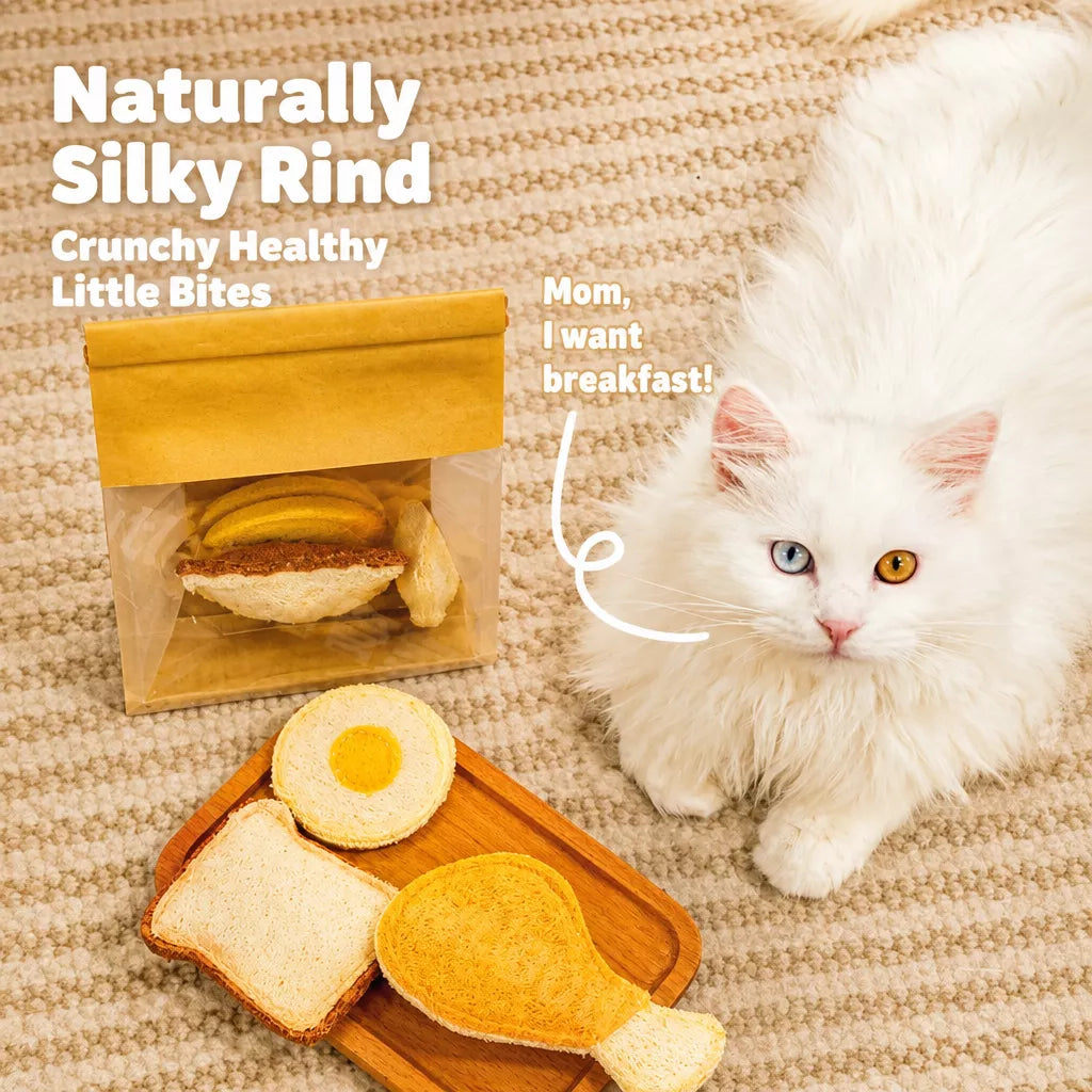 Cat Toy Collection with Natural Loofah and Catnip