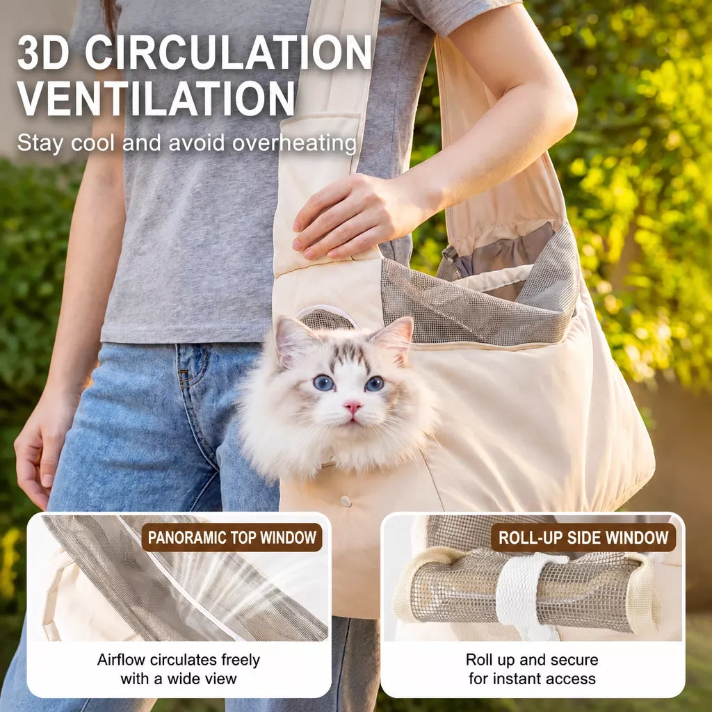 Pet Carrier Backpack & Shoulder Bag for Small Dogs and Cats