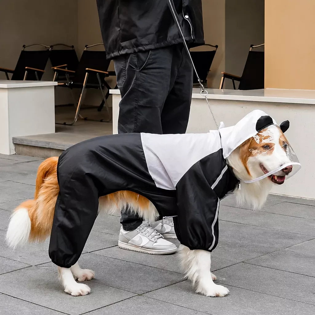 Full-Coverage Four-Leg Waterproof Raincoat for Dogs