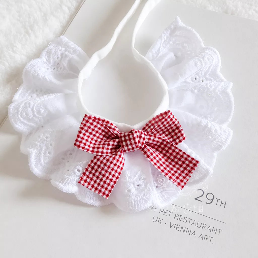 Pet Bib with Bow for Cats and Dogs